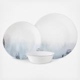 Tranquil Reflection 12-Piece Dinnerware Set